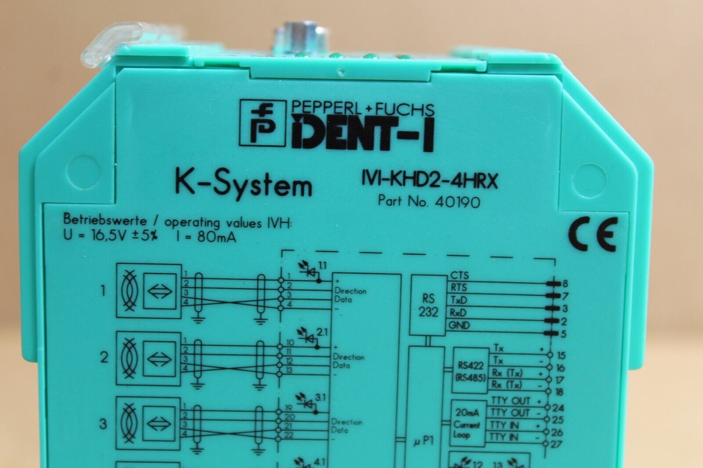 Pepperl + Fuchs K-Systems IVI-KHD2-4HRX / 40190 Safety Relay