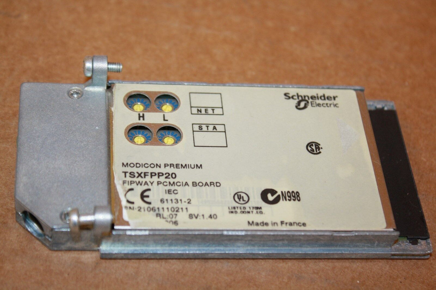 TELEMECANIQUE TSXFPP20 FIPWAY PCMCIA BOARD