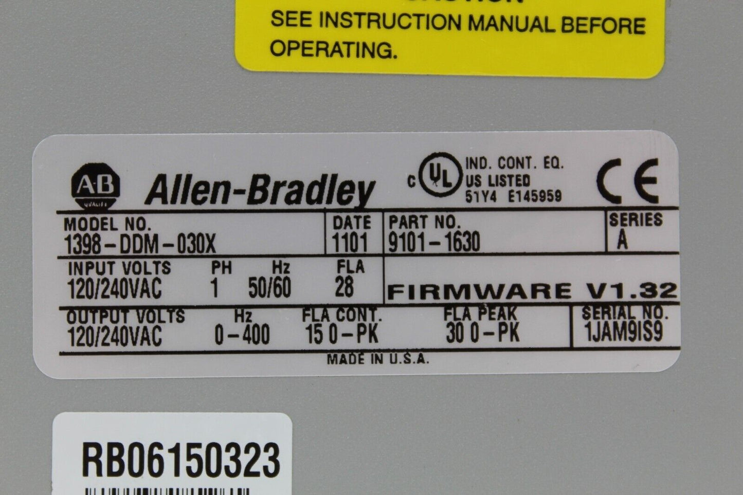 Allen-Bradley 1398-DDM-030X Universal Digital Servo Drive