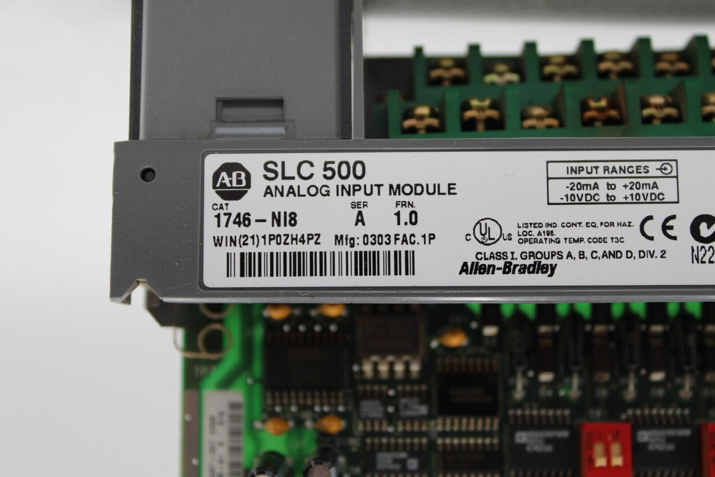 Allen-Bradley 1746-NI8 SLC 500 8 Point Analog Input Module (No Door)