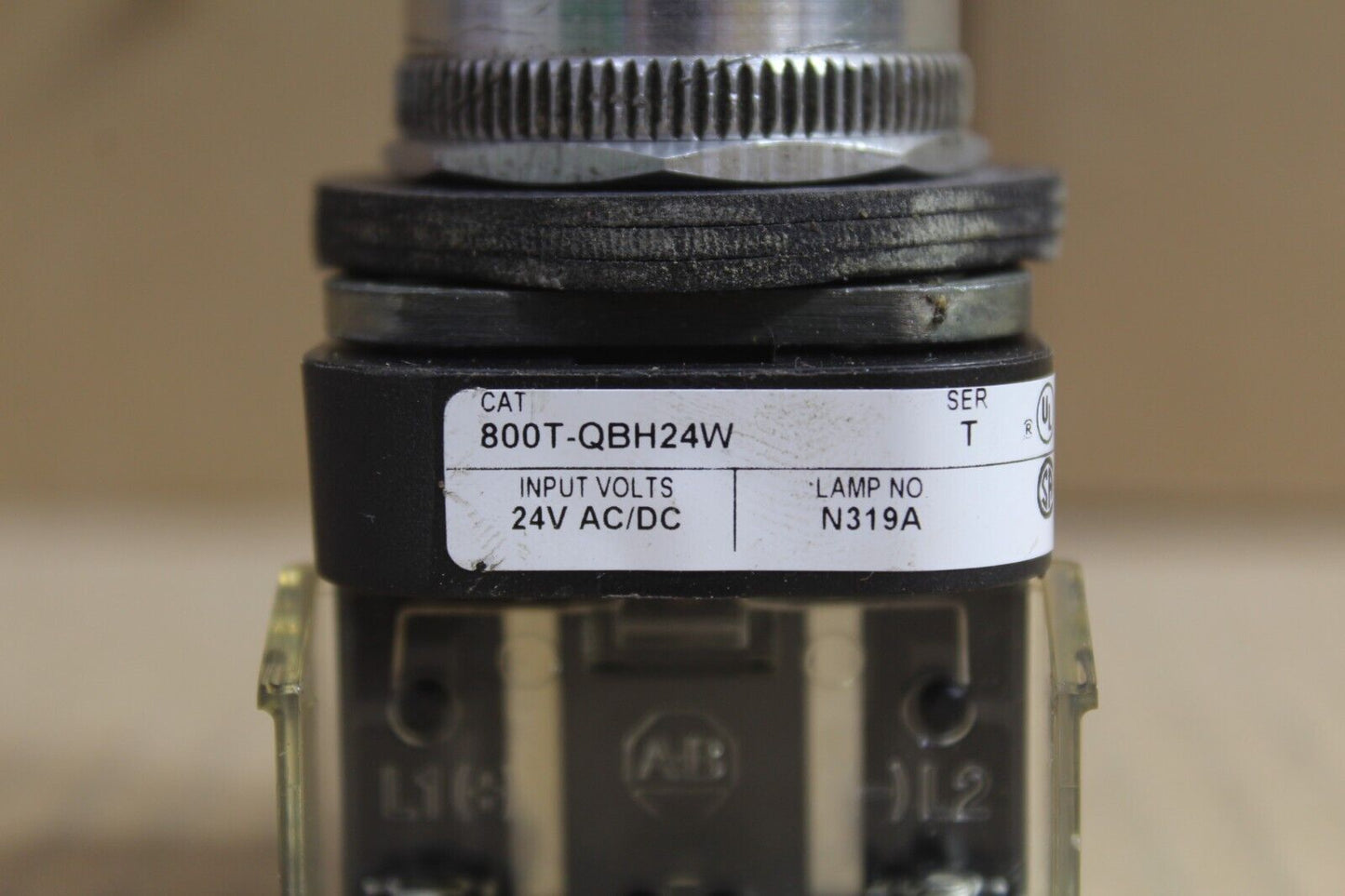 Allen Bradley 800T-QBH24W White Push Button