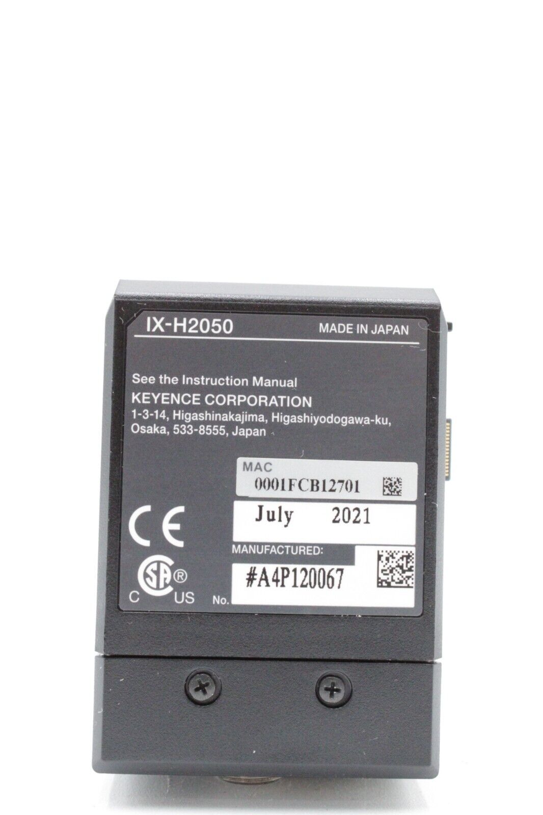 Keyence IX-H2050 Laser Sensor Amplifier Control Unit
