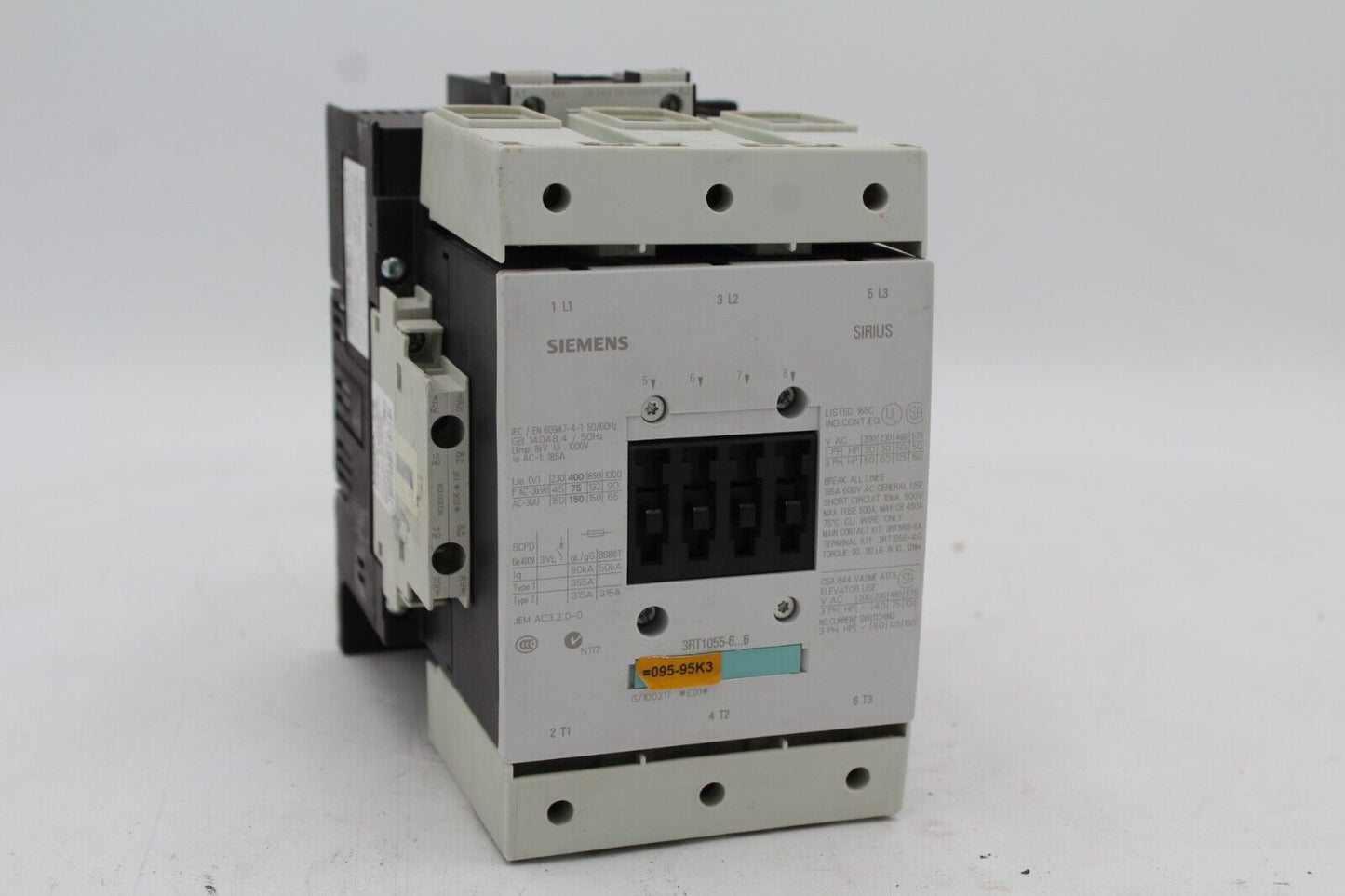 Siemens 3RT1055-6AB36 Contactor