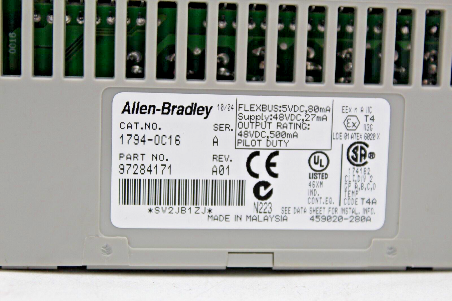Allen-Bradley 1794-OC16 Flex I/O 48 VDC Source Output Module