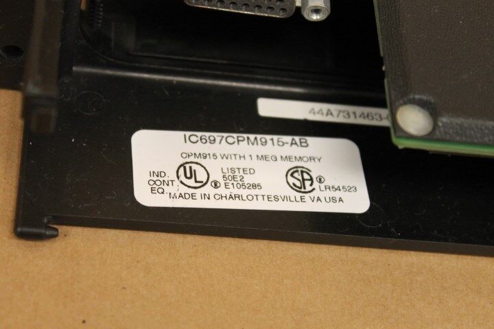 GE FANUC IC697CPM915 1 MEG MEMORY WITH KEY MISSING DOOR