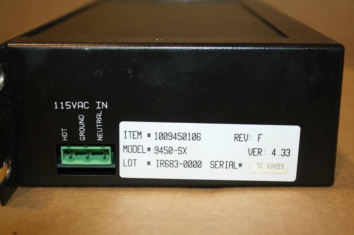 CINCINNATI ELECTROSYSTEMS 9450-SX 1009450106 PROTOCOL CONVERTER