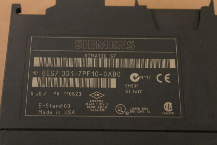 SIEMENS 6ES7331-7PF10-0AB0 CONTROLLER 6ES73317PF100AB0