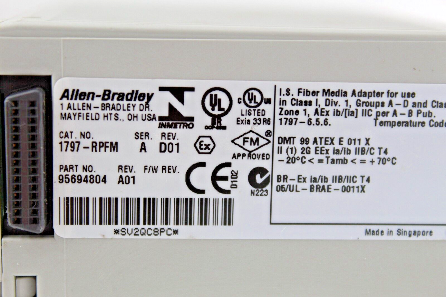 Allen Bradley 1797-RPFM Fiber Module