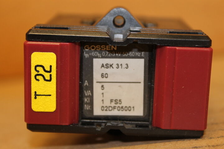 GOSSEN ASK 31.3 BUSHING TYPE CURRENT TRANSFORMERS