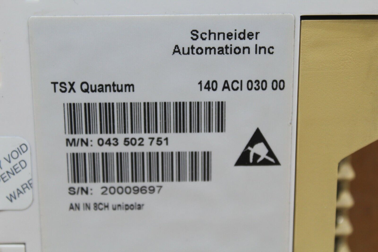 Schneider 140ACI03000 Analog Input No Cover*