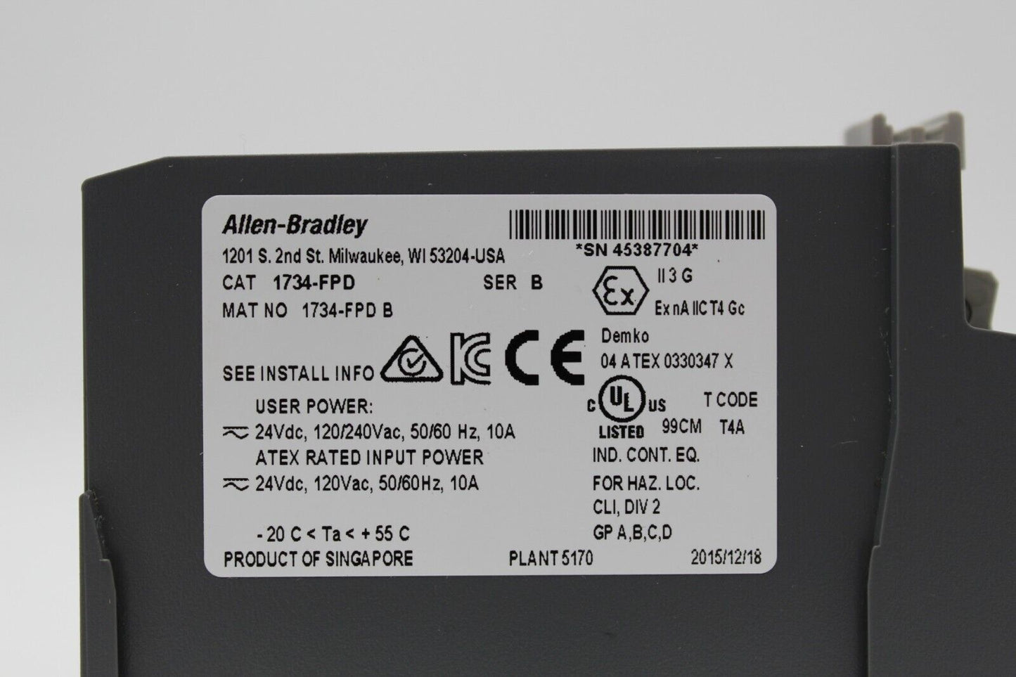 Allen-Bradley 1734-FPD Field Distributor Module