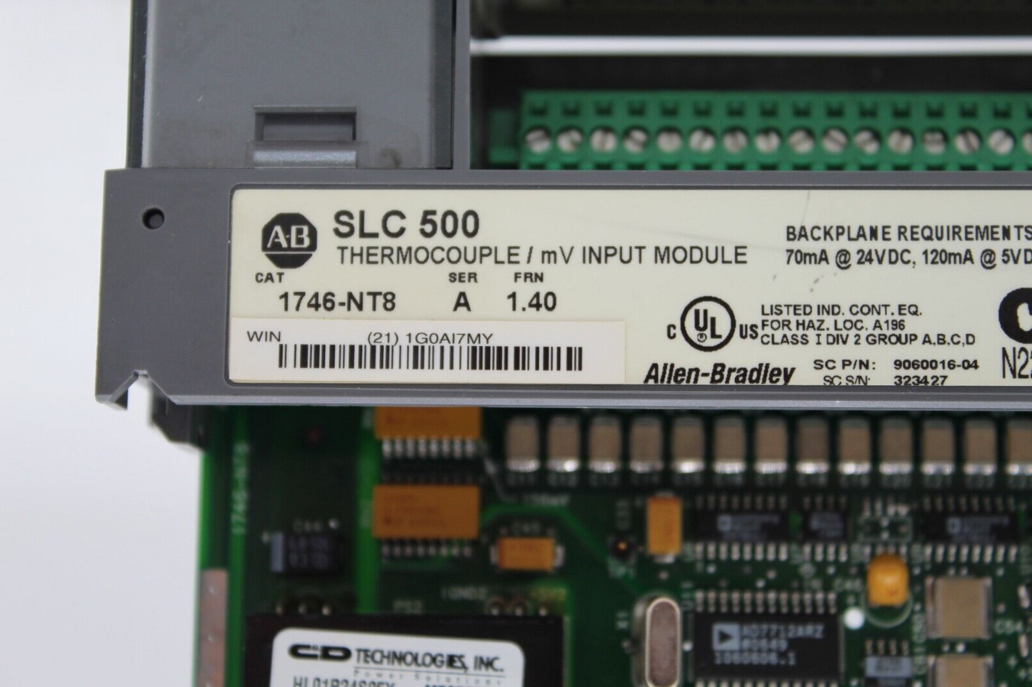 Allen-Bradley 1746-NT8 SLC 500 Thermocouple/ mV Input Module