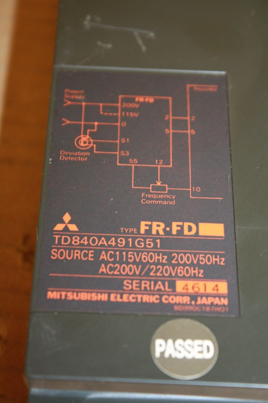 MITSUBISHI TD840A491G51 FR-FD DEVIATION DETECTOR
