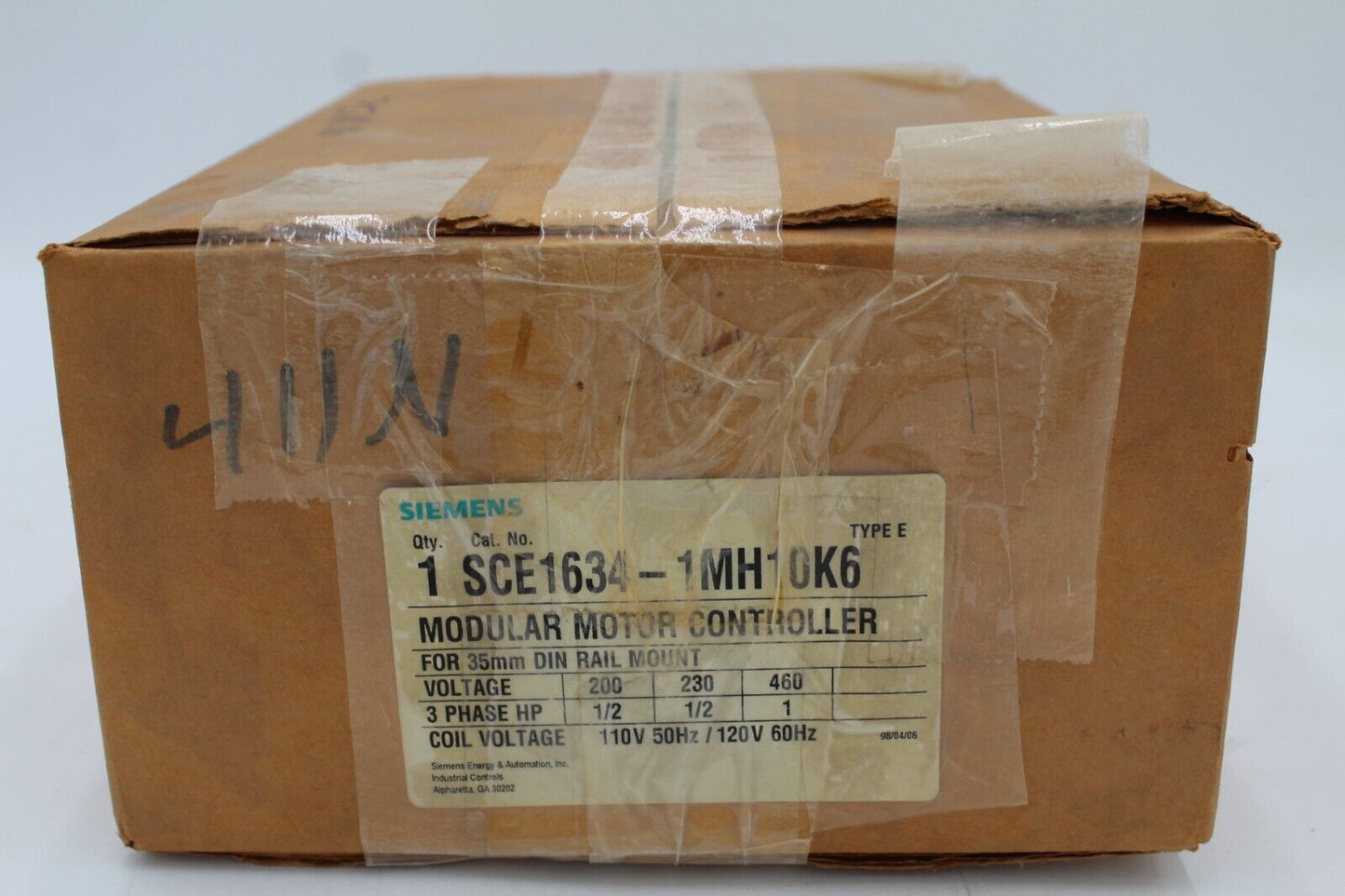SIEMENS SCE1634-1MH10K6 MODULAR MOTOR CONTROLLER