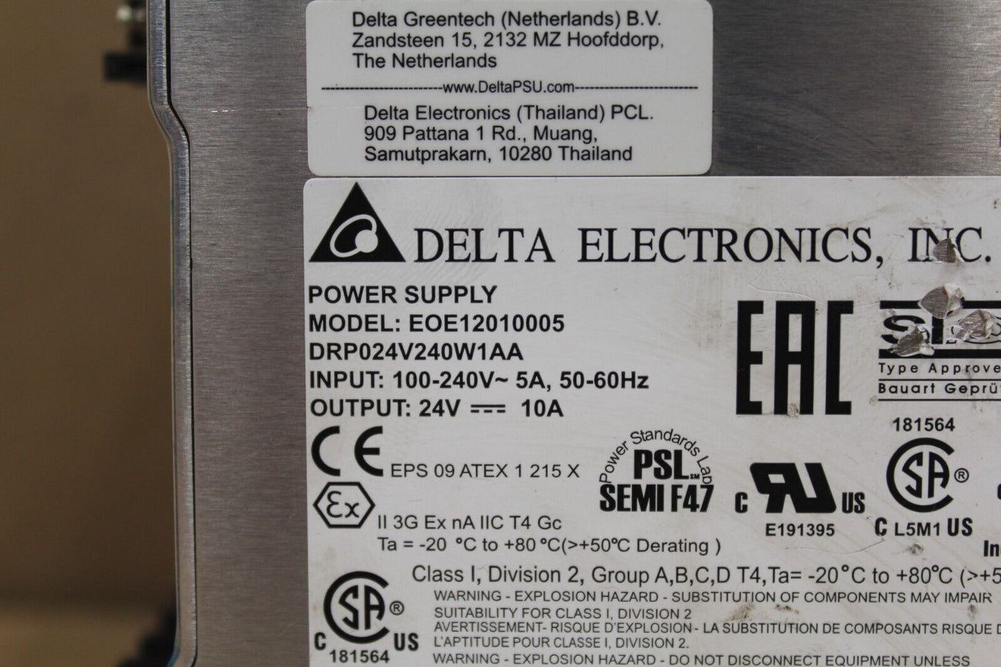 Delta EOE12010005 Power Supply