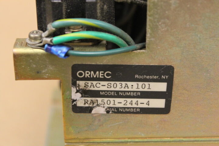 ORMEC SAC-S03A:101 AC SERVO DRIVE