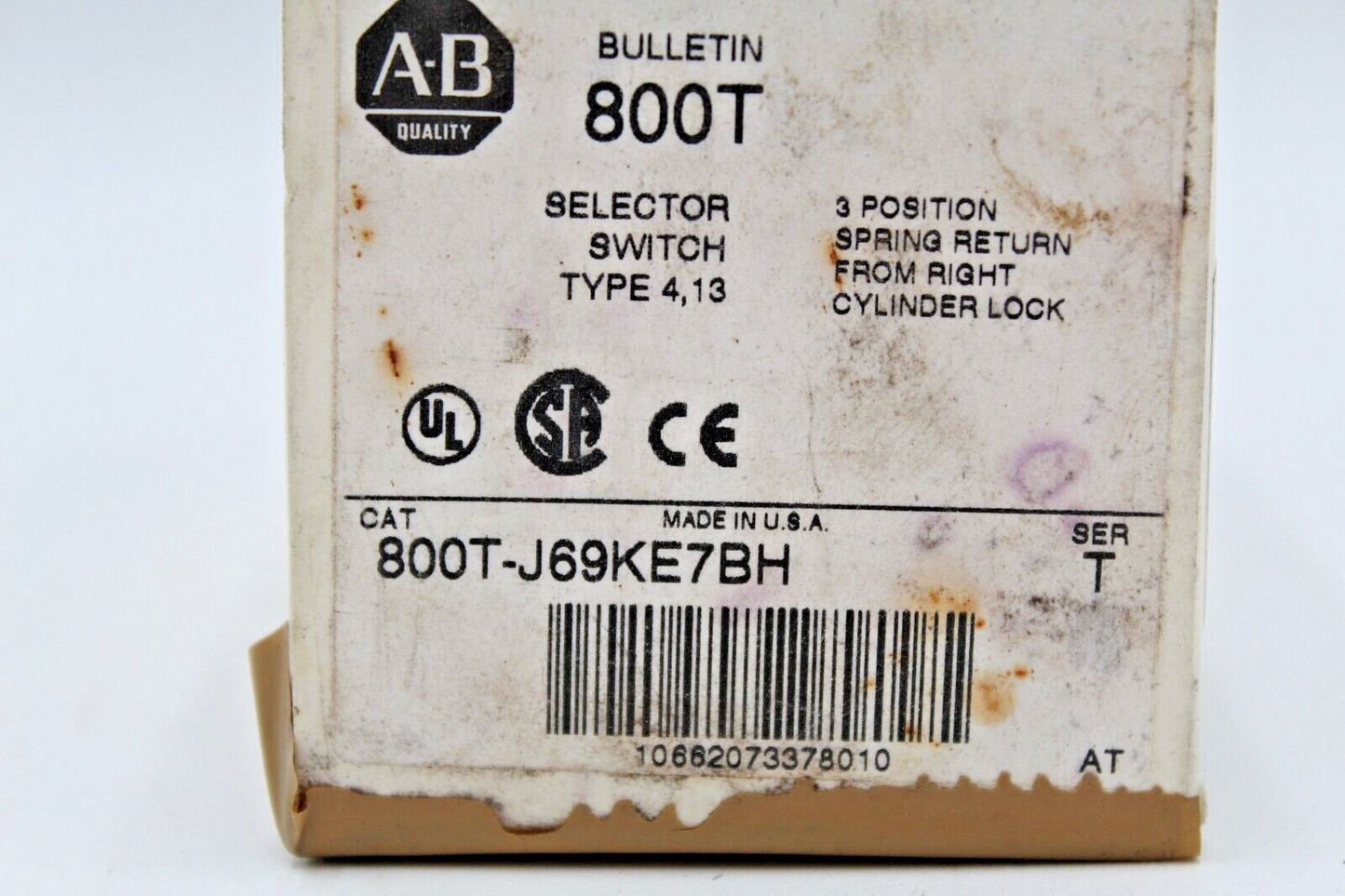Allen-Bradley 800T-J69KE7BH Selector Switch