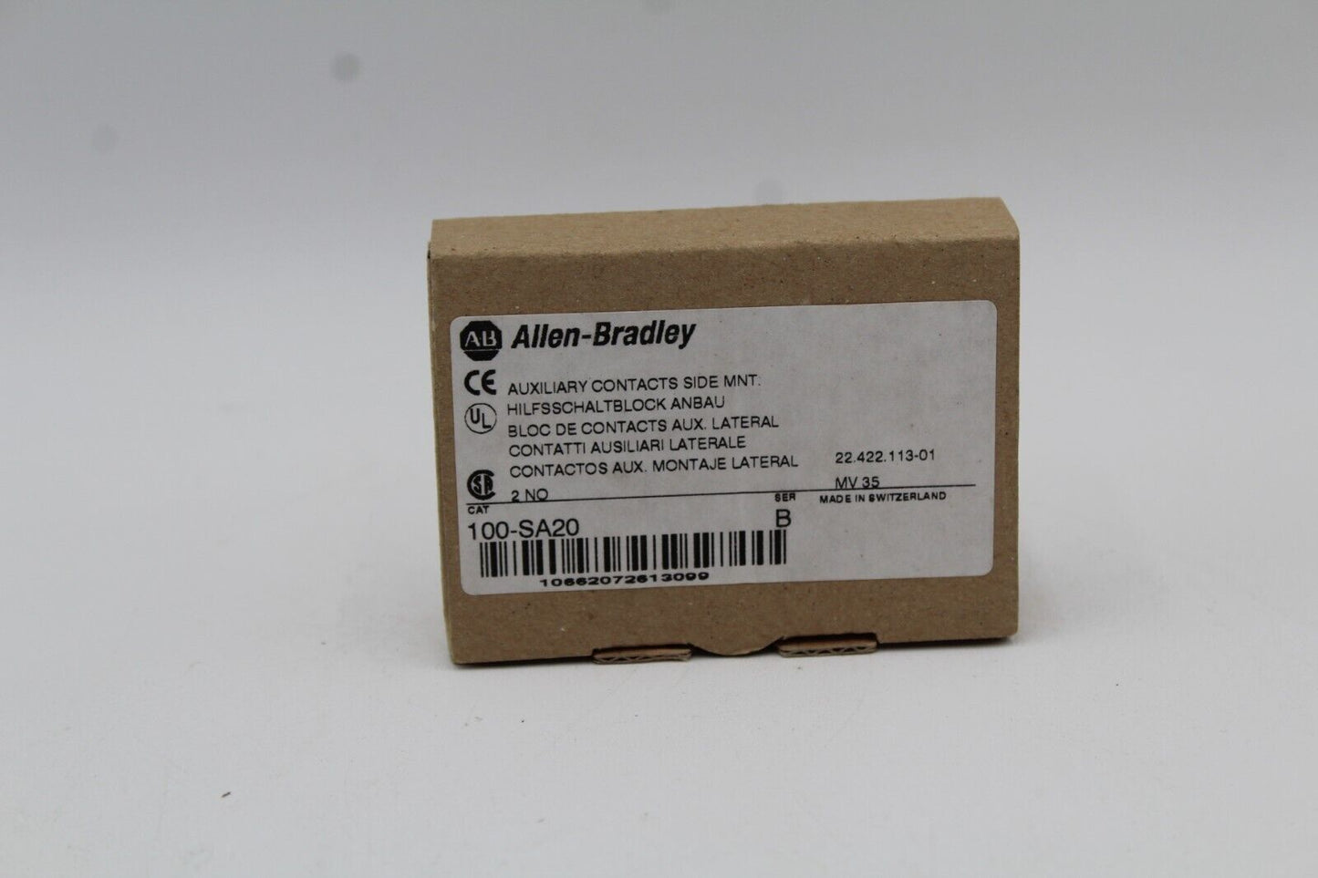 Allen-Bradley 100-SA20 Side Mount Auxiliary Contact