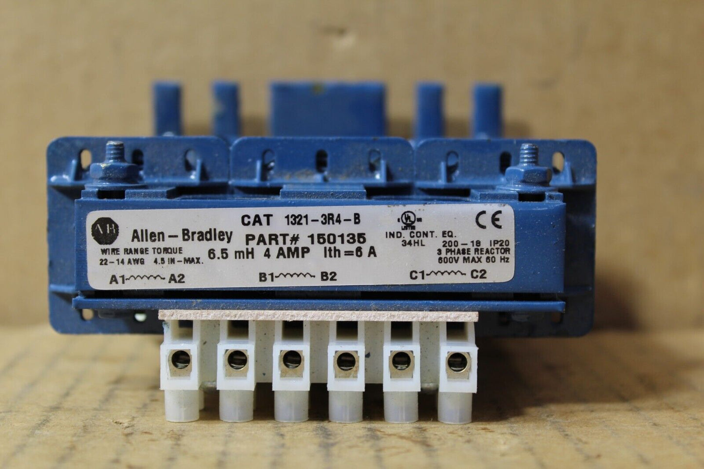 Allen-Bradley 1321-3R4-B 3-Phase Line Reactor