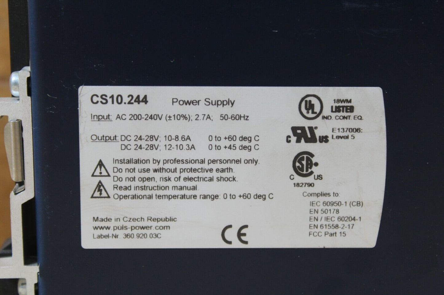 Puls CS10.244 Power Supply