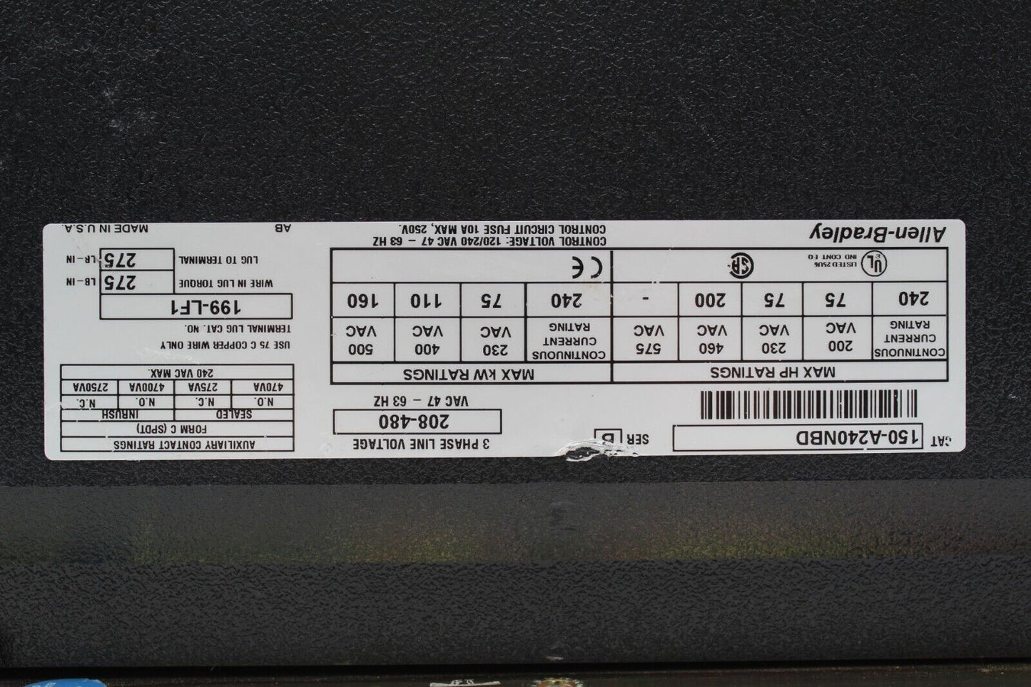 Allen-Bradley 150-A240NBD SMC-Plus Soft Starter