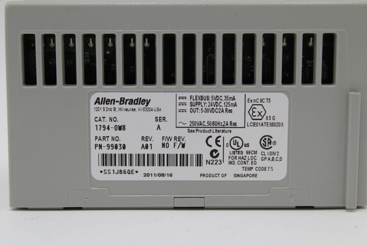 Allen-Bradley 1794-OW8 Flex I/O Relay Output Module
