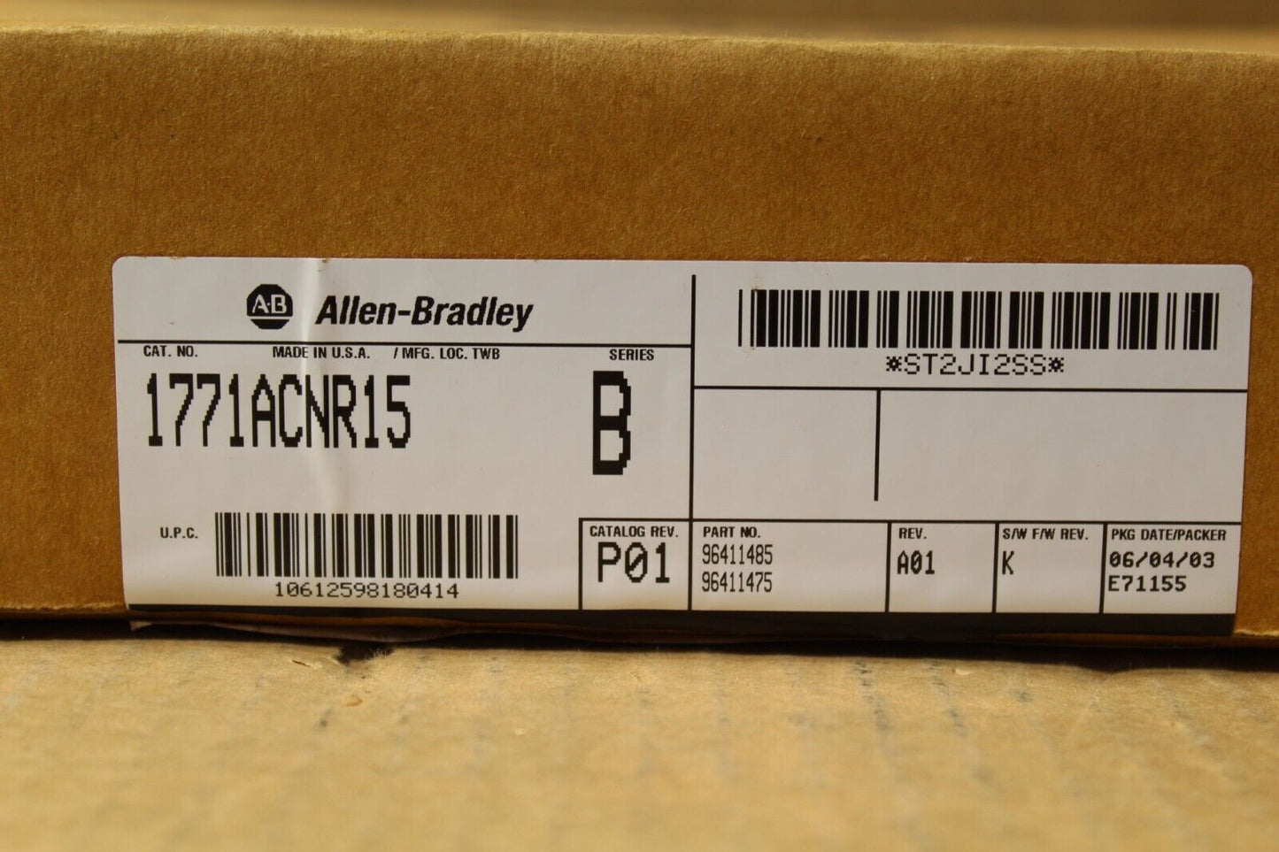 Allen Bradley 1771-ANCR15 ControlNet Remote I/O Adapter Module