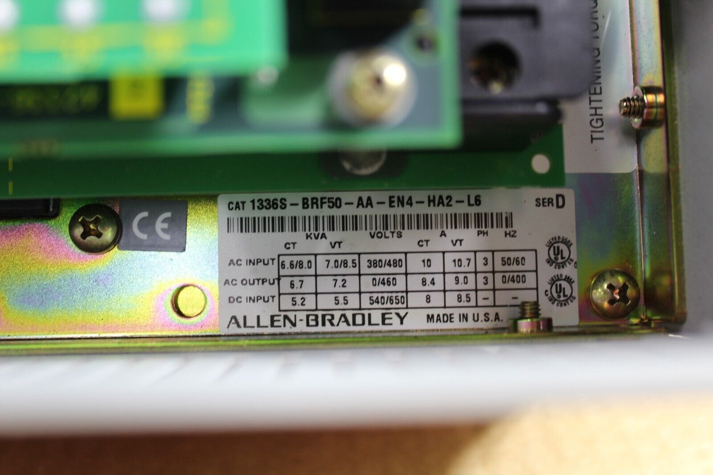 Allen-Bradley 1336S-BRF50-AA-EN4-HA2-L6 Drive