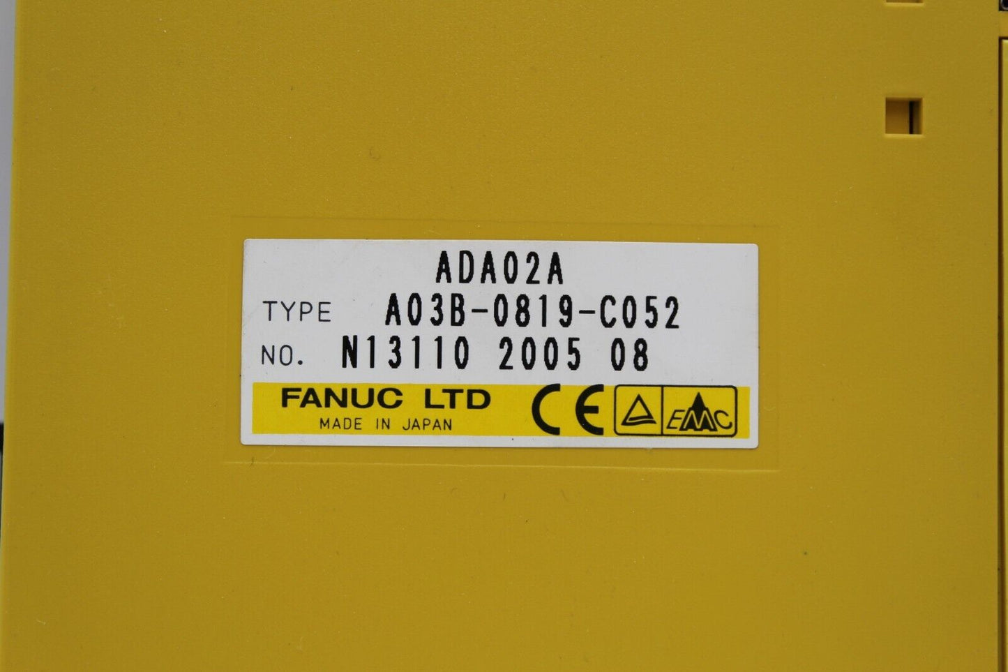 Fanuc A03B-0819-C052 Analog Output Module