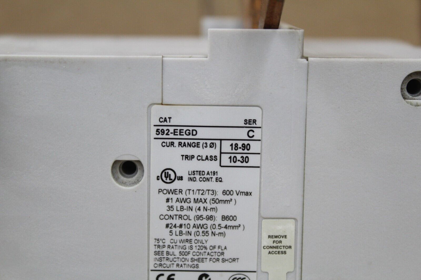 Allen Bradley 592-EEGD Relay