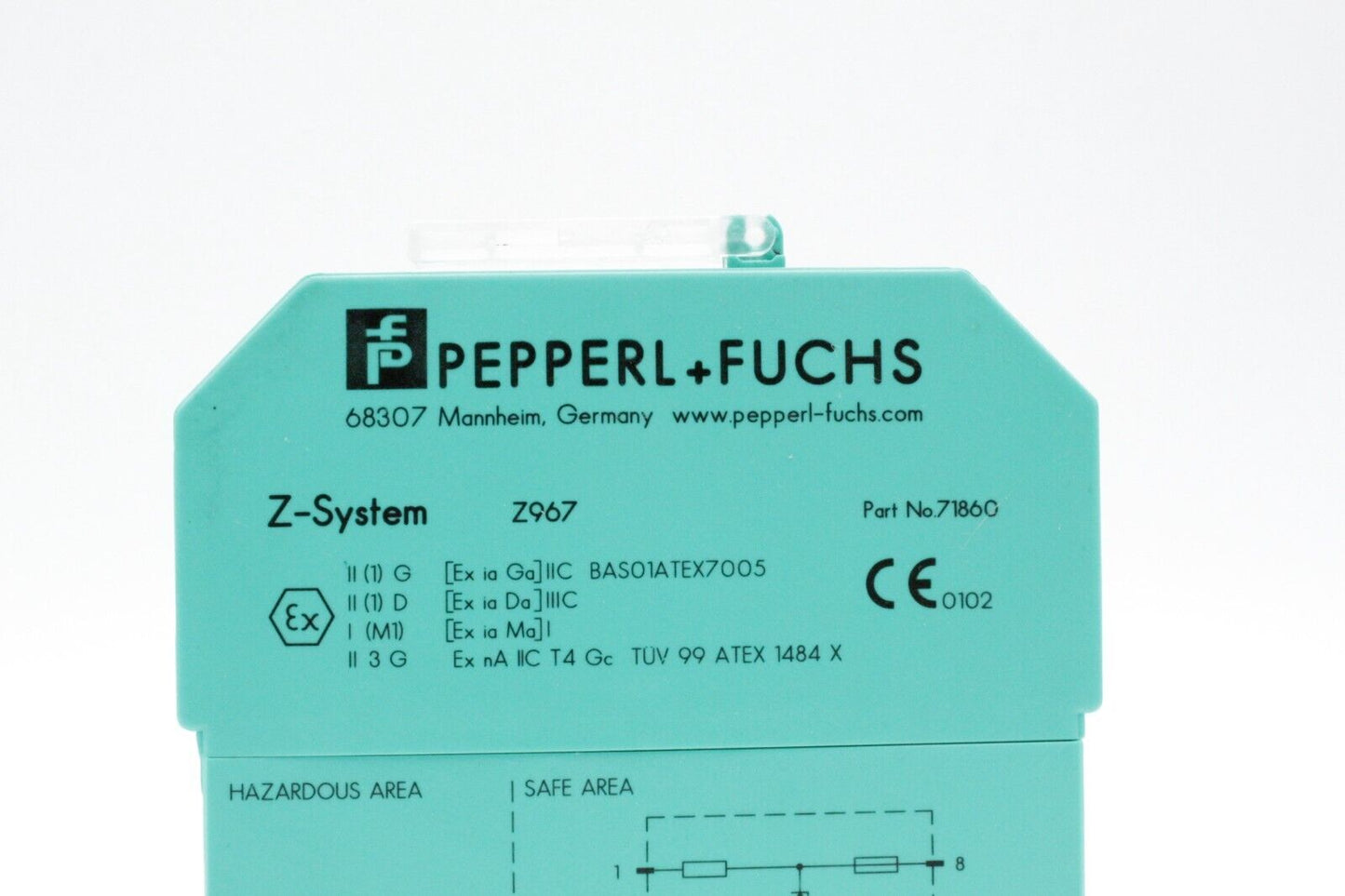Pepperl + Fuchs Z-System Z967 71860 Din-Rail Mountable Safety Barrier