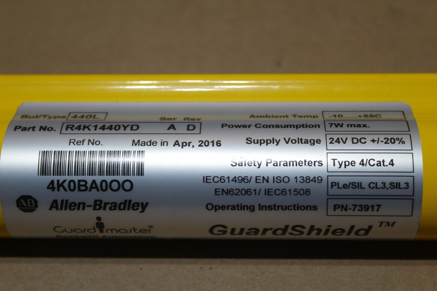 ALLEN BRADLEY R4K1440YD/A Rev D LIGHT CURTAIN