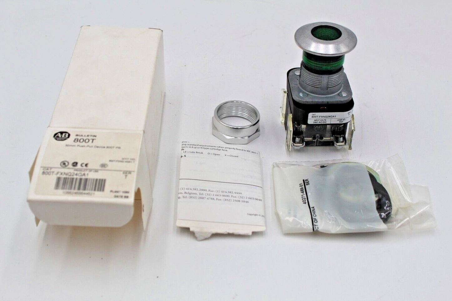 Allen-Bradley 800T-FXNQ24GA1 30mm Push-Pull Device