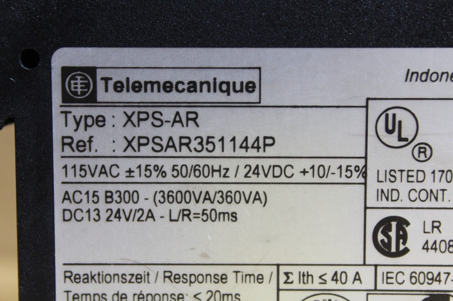 Schneider Electric Telemecanique XPSAR351144P Safety Module