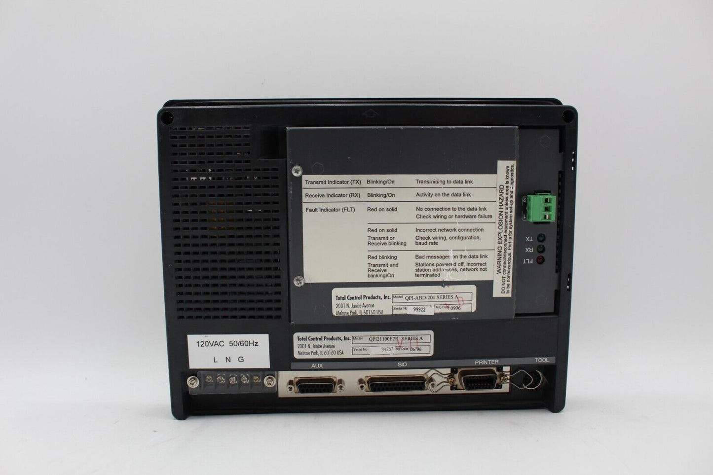 Total Control Quick Panel QPI21100E2P Operator Interface Panel