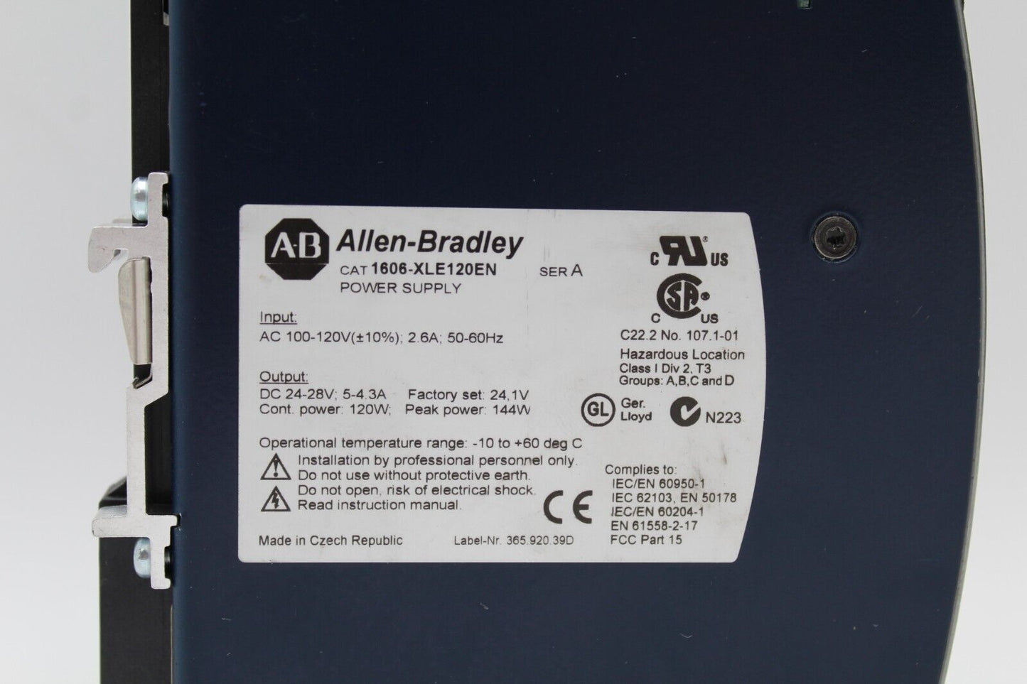 Allen-Bradley 1606-XLE120EN Power Supply