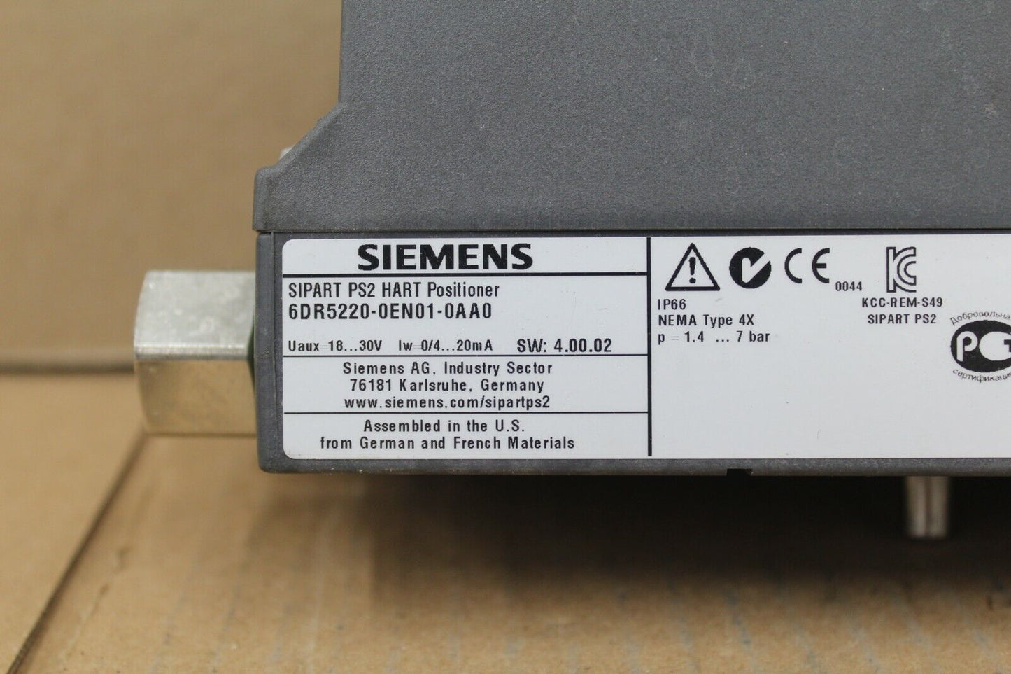 Siemens 6DR5220-0EN01-0AA0 Positioner
