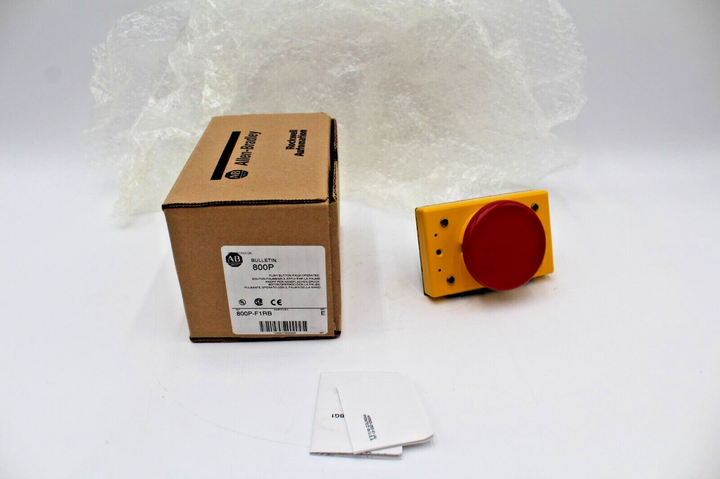 Allen-Bradley 800P-F1RB Palm-Operated Push Button