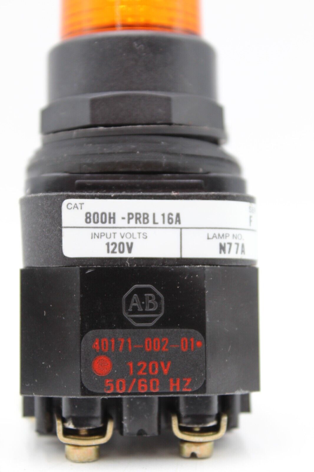 Allen-Bradley 800H-PRBL16A Orange Push Button