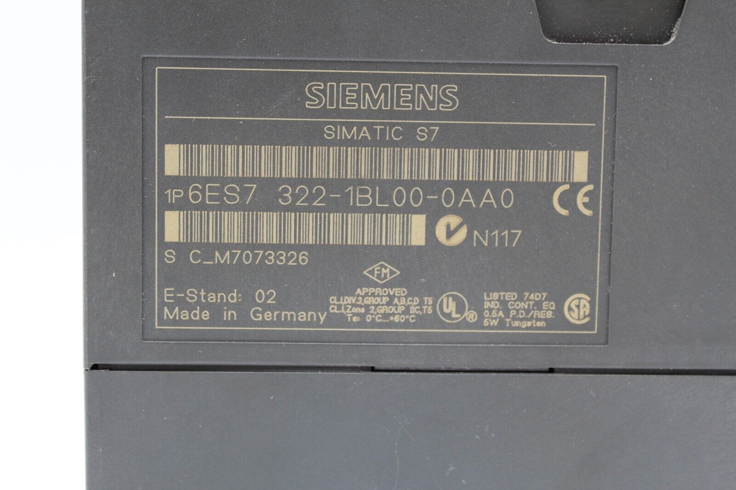 Siemens 6ES7 322-1BL00-0AA0 Simatic S7 Digital Output Module