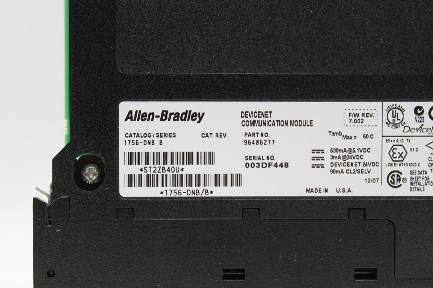 Allen-Bradley 1756-DNB /B Devicenet Communications Module
