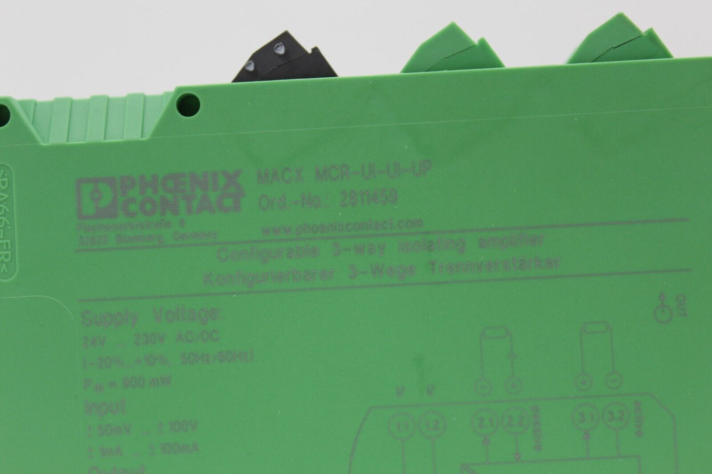 Phoenix Contact MCR-UI-UI-UP 3-Way Isolating Amplifier