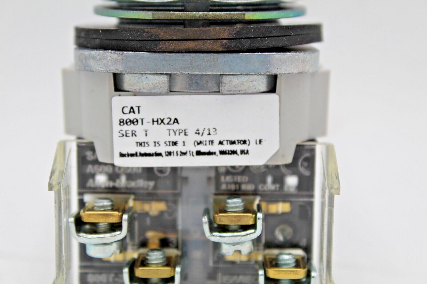 Allen-Bradley 800T-HX2A 30.5mm 2-Position Selector Switch