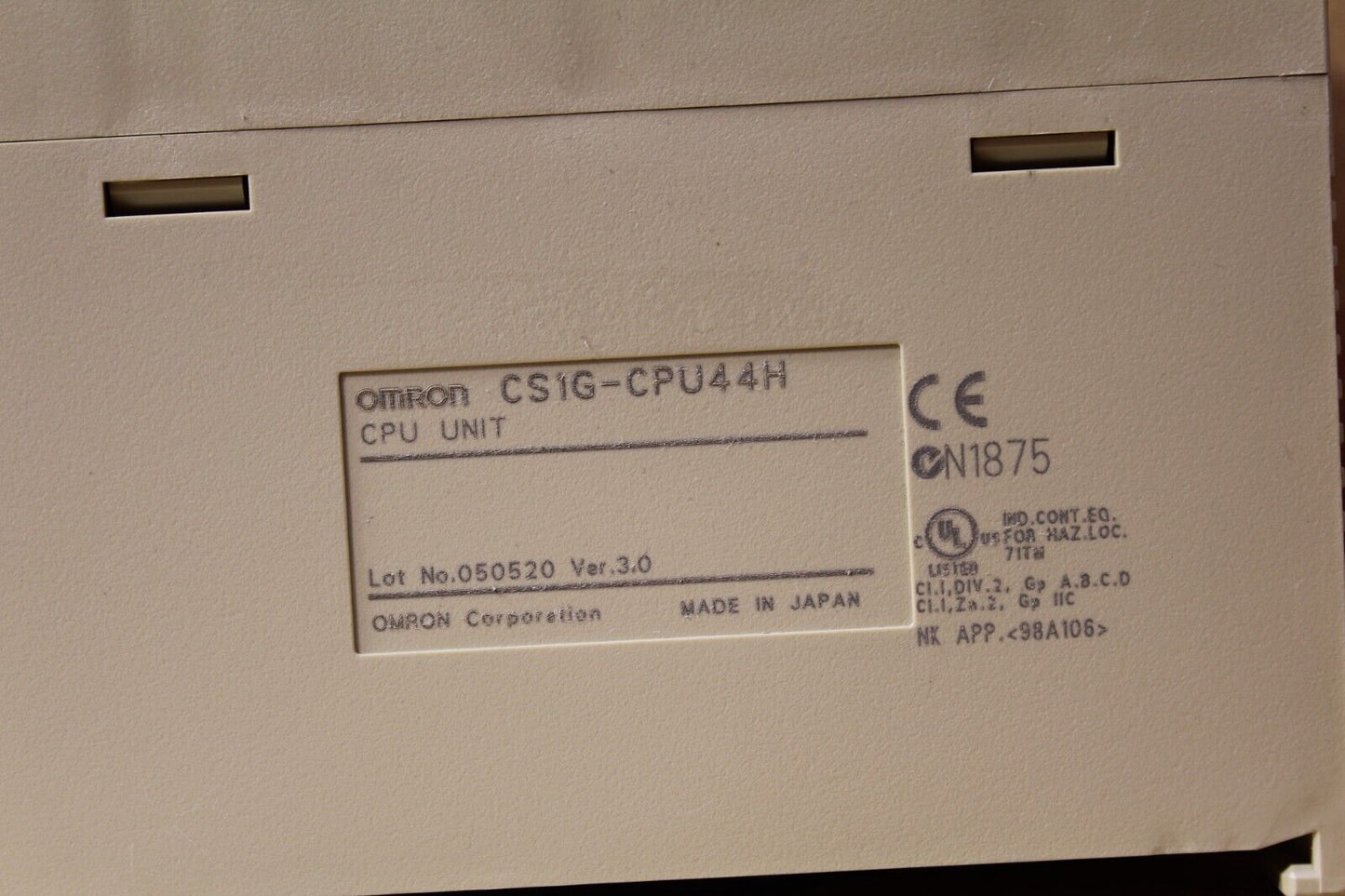 Omron CS1G-CPU44H CPU Unit