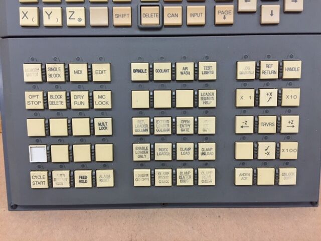 FANUC A02B-0236-C240 OPERATOR PANEL WITH A20B-8002-0020 INTERFACE