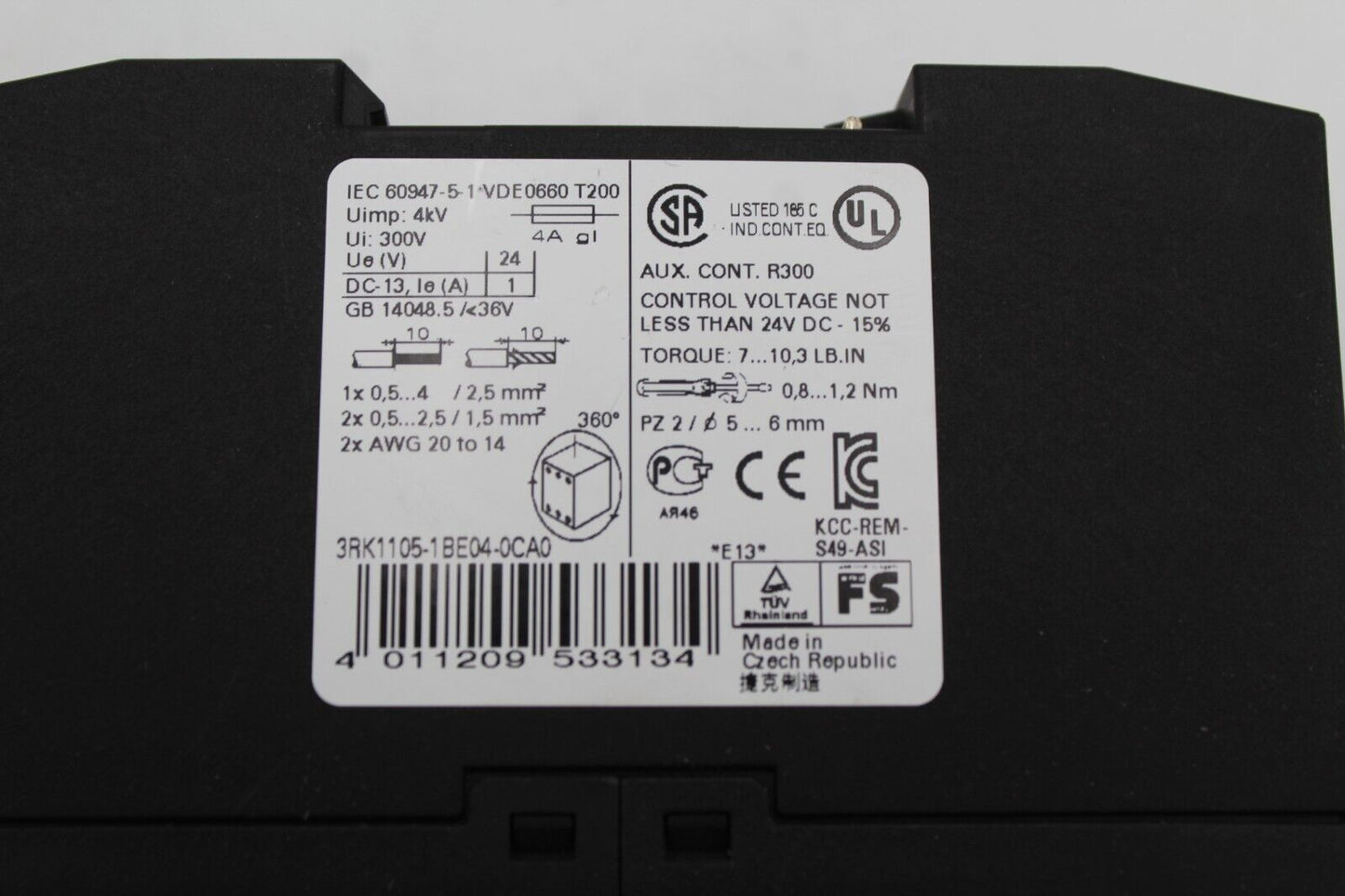 Siemens 3RK1105-1BE04-2CA0 Safety Monitor Module