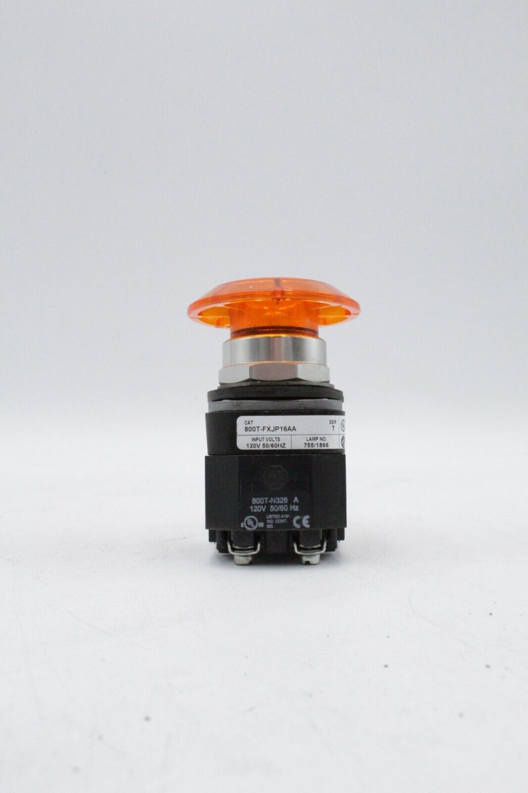 Allen-Bradley 800T-FXJP16AA Amber Push/Pull Operator Switch
