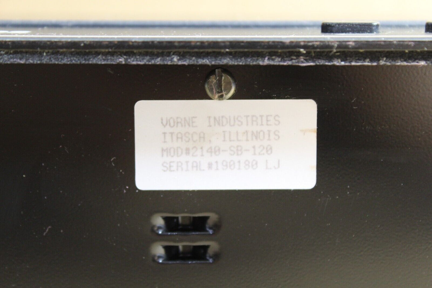 Vorne Industries 2140-SB-120 Operator Panel