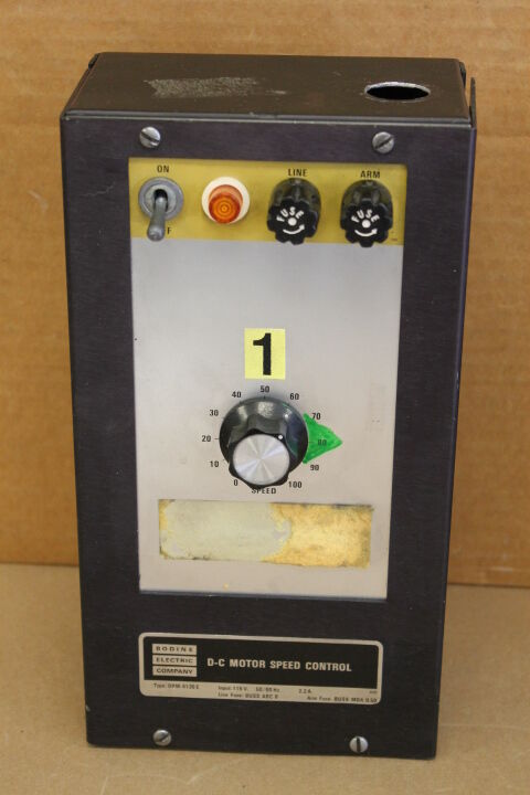 BODINE DPM-4130E DC MOTOR SPEED CONTROL