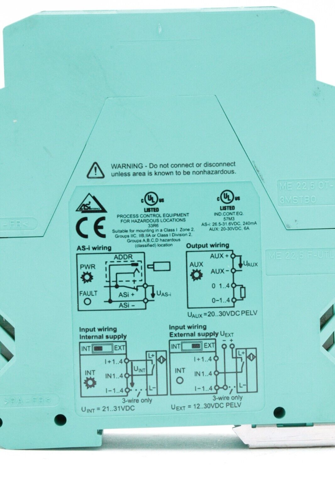 Pepperl + Fuchs VBA-4E4A-KE-ZEJQ/E2L AS-Interface Sensor/Actuator Module
